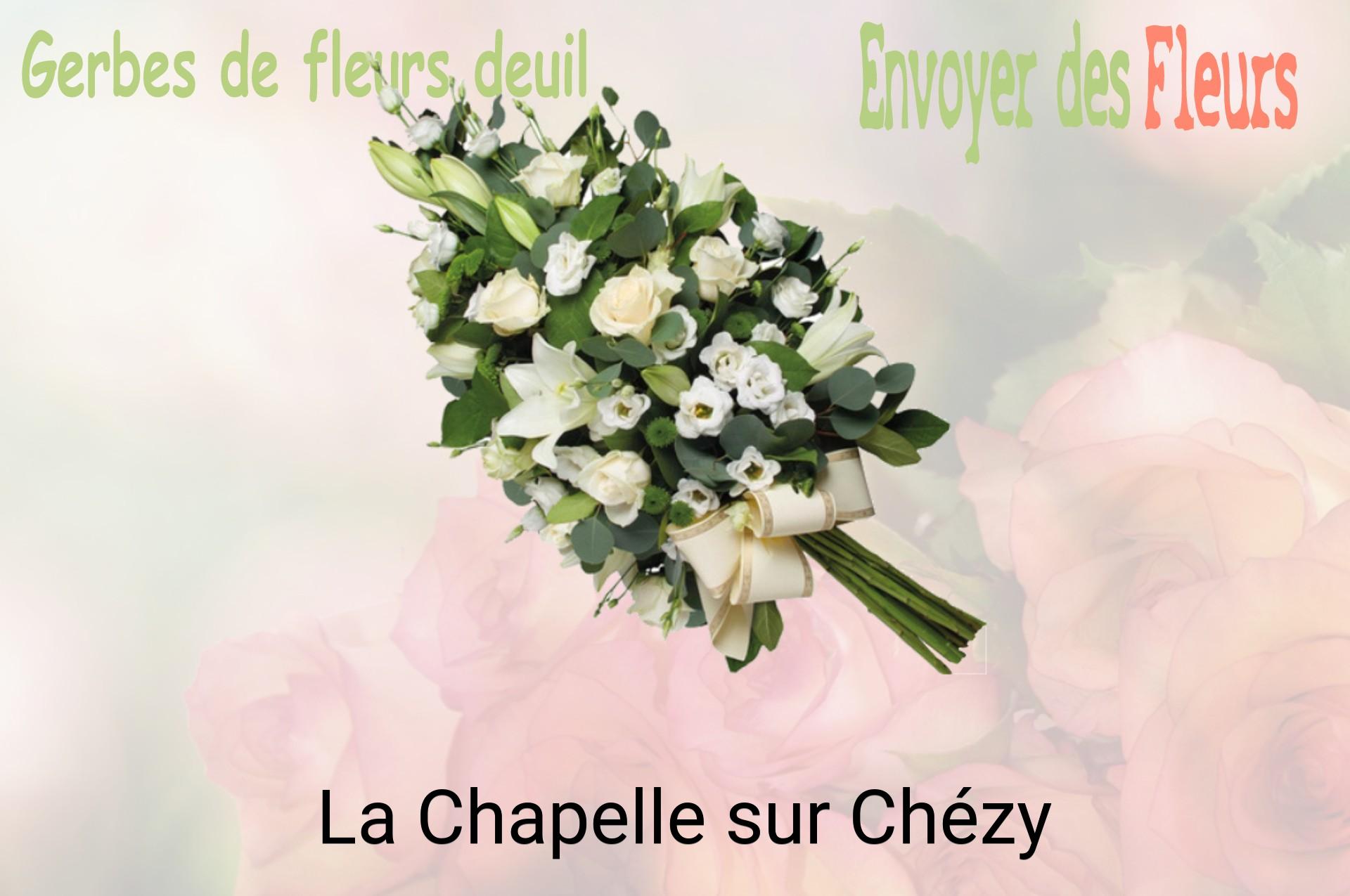 Gerbe de fleurs de deuil livrée à La Chapelle-sur-Chézy